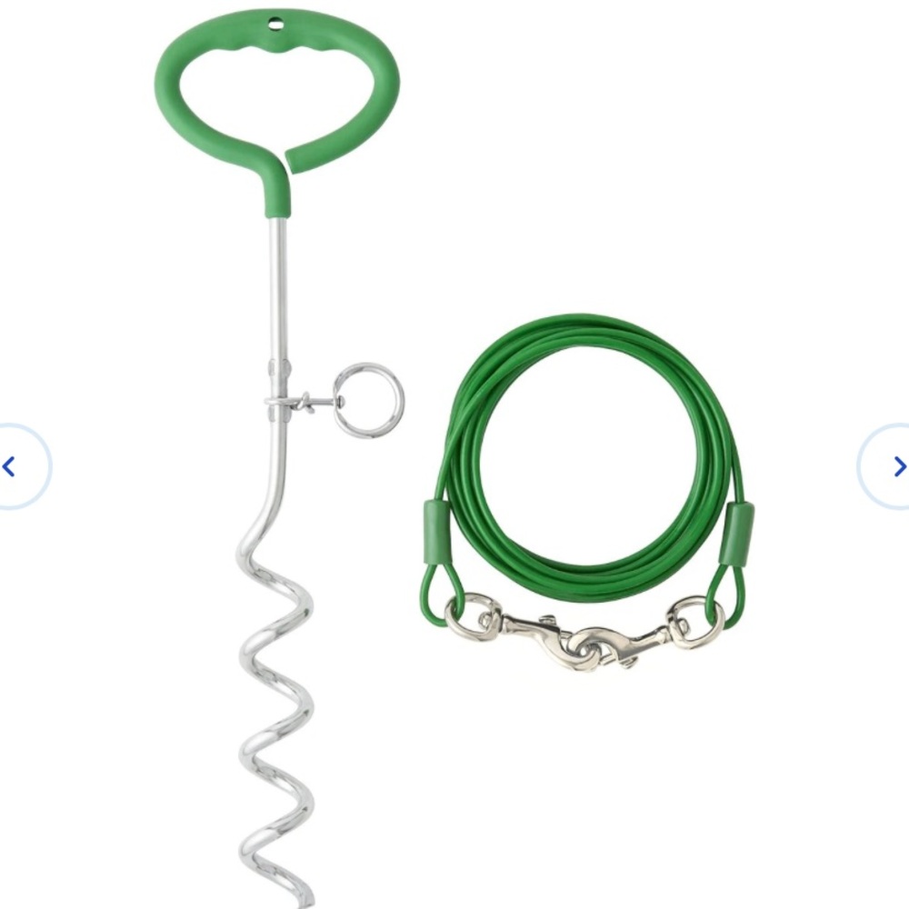 Frisco Easy Grip Stake with Tie Out Cable, Large